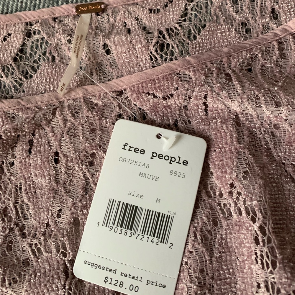 Free People Ruby Crochet Lace Boho Mini Dress - Picture 5 of 7